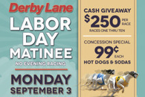 St. Pete Matinee only on Labor Day | Greyhound Racing | Scoop.it