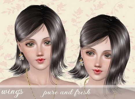 Pure and fresh hair at Wings Sims 3 - Sims 3 Finds | Les Sims | Scoop.it