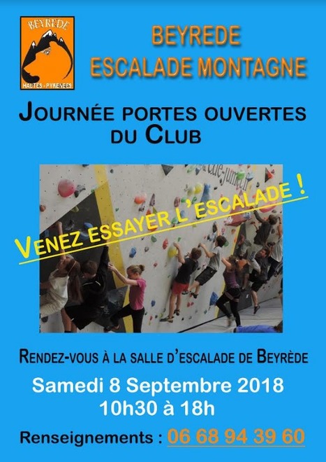 Portes ouvertes au club Beyrède Escalade Montagne le 8 septembre | Vallées d'Aure & Louron - Pyrénées | Scoop.it