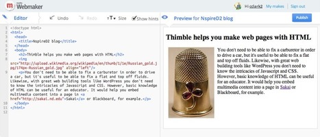 Thimble helps you "make" with HTML | Eclectic Technology | Scoop.it