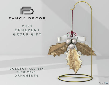 2021 Ornament November 2021 Group Gift by Fancy Decor | Teleport Hub - Second Life Freebies | Second Life Freebies | Scoop.it