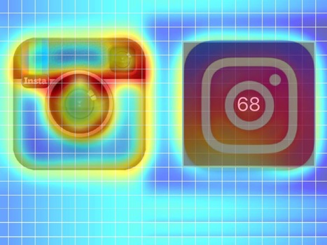 These eye-tracking heatmaps reveal why Instagram's new icon could actually be a huge improvement | consumer psychology | Scoop.it