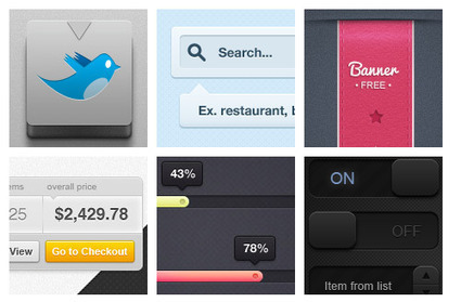 30 Dribbble Freebies For Web Designers | photoshop ressources | Scoop.it