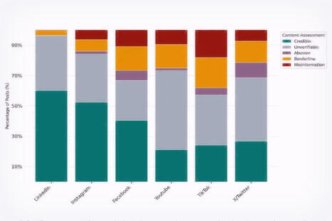Sur TikTok, X et YouTube, il y a d&eacute;sormais plus de contenus informationnels faux ou nuisibles que cr&eacute;dibles | Communication publique et num&eacute;rique | Scoop.it