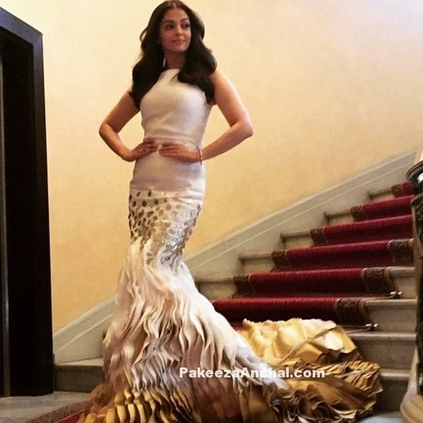 Aishwarya Rai Bachan in Fish cut Gown at Cannes 2015 designed by Georges Chakra | Indian Fashion Updates | Scoop.it