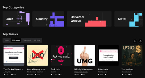 Udio opens up downloads for 48 hours to stem its user revolt | Hypebot • new music industry, music marketing & music tech news from across the web | Scoop.it