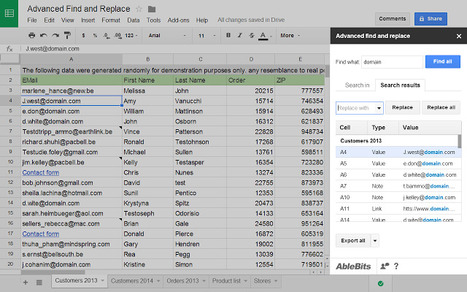 Advanced Find and Replace - Google Sheets add-on | Time to Learn | Scoop.it