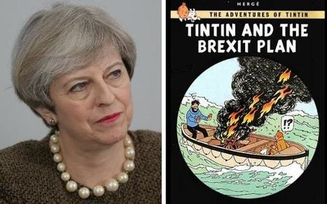 EU officials mock Britain with anti-Brexit Tintin poster on wall of Brussels war room | Brexit | Scoop.it