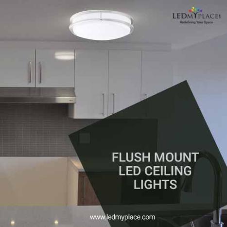 Large Flush Mount Led Ceiling Light On Factory