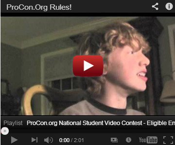 “Why I Love ProCon.org” National Student Video Contest, 2012 | Eclectic Technology | Scoop.it
