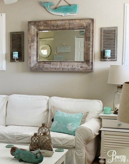 Beige & Aqua Decor to Create a Calm & Breezy Beach Ambiance | Shop the Look | Blingy Fripperies, Shopping, Personal Stuffs, & Wish List | Scoop.it