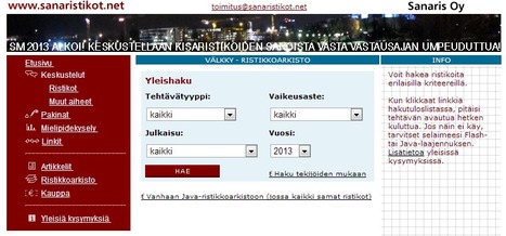 Sanaristikot.net - Ristikot | 1Uutiset - Lukemisen tähden | Scoop.it