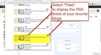 How to Add RSS Feeds and A Blog Roll to Your Blogger Blog | TIC & Educación | Scoop.it