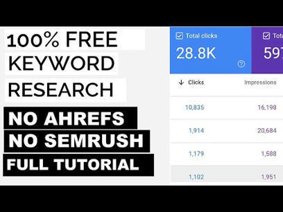 Free Keyword Research 2022 No Need for Ahref Semrush [Video] – | Search Engine Optimization | Scoop.it
