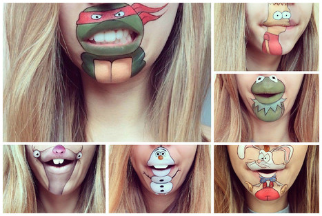Amazing Cartoon Heroes Recreated on Laura Jenkinson Mouth | 1001 Creative ideas ! | Scoop.it