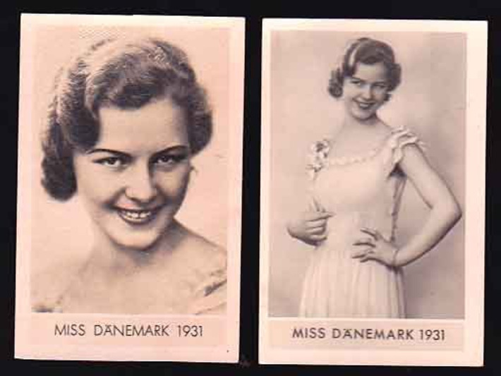 TWO ORIGINAL 1931 Miss Denmark ( DANEMARK) Tobacco Cards | Antiques & Vintage Collectibles | Scoop.it