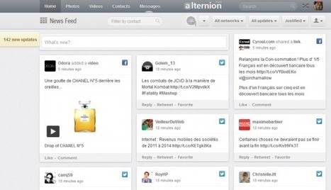 Alternion : gérez vos mails et 220 réseaux sociaux sur une même page | Time to Learn | Scoop.it