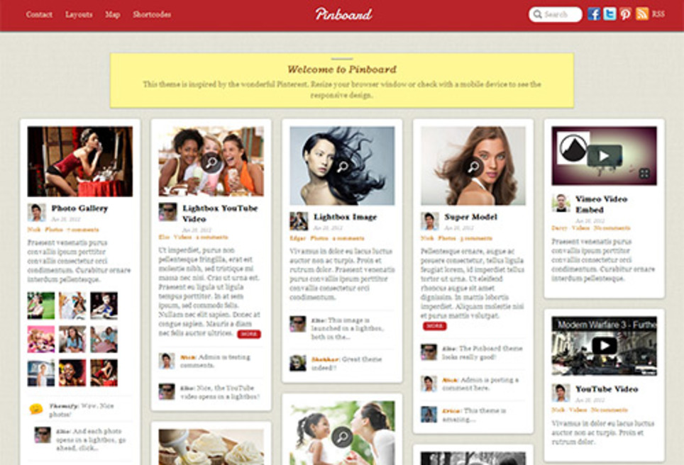 11 Gorgeous WordPress Pinterest Themes | WebsiteDesign | Scoop.it