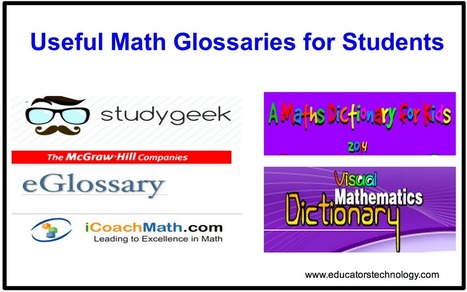 6 Useful Math Glossaries for Students | iGeneration - 21st Century Education (Pedagogy & Digital Innovation) | Scoop.it