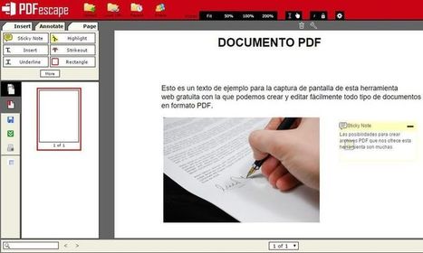 PDFescape: crea o edita, gratis y online, documentos PDF | TIC & Educación | Scoop.it