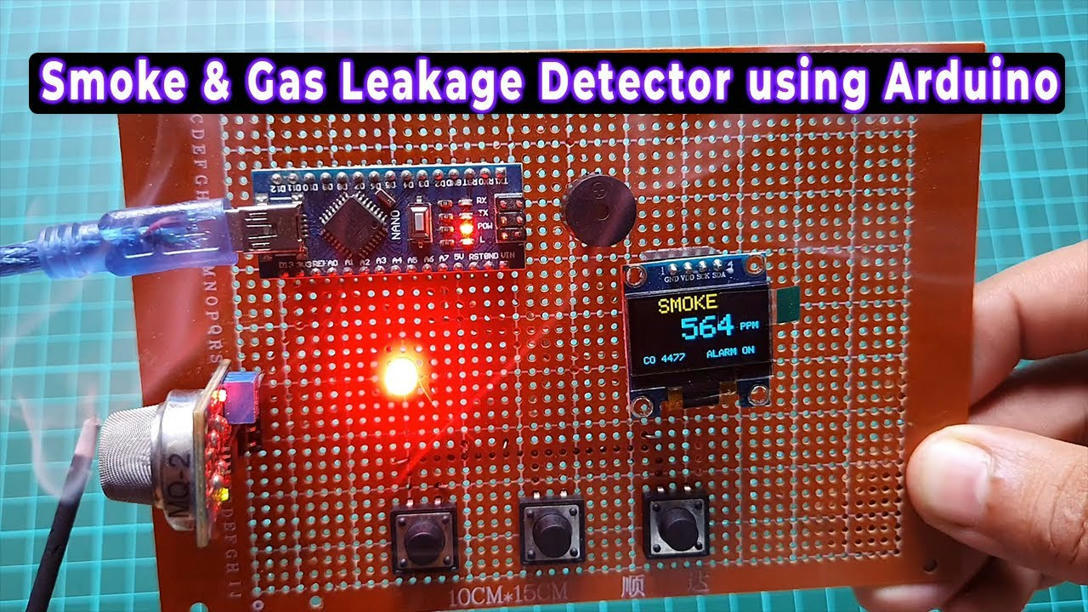 Smoke & Gas Leakage Detector using Arduino ...