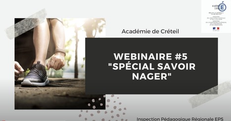 Webinaire #5 "Sp&eacute;cial savoir nager" | Veille &eacute;ducative et p&eacute;dagogique - Mongazon | Scoop.it