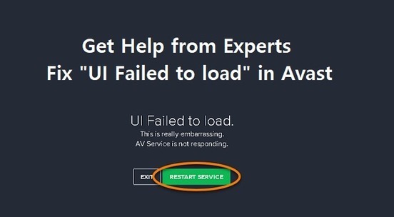 avast ui failed to load after windows update