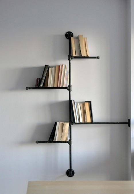 Furniture Awe Inspiring Hanging Book Shelves