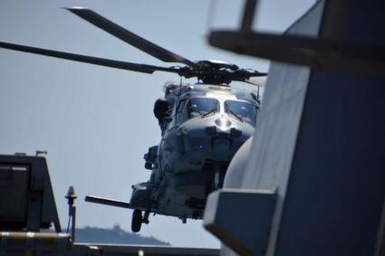Hélicoptère Caïman : Appontage sur la Normandie et premier tir de MU90 avec FLASH | Mer et Marine | Newsletter navale | Scoop.it