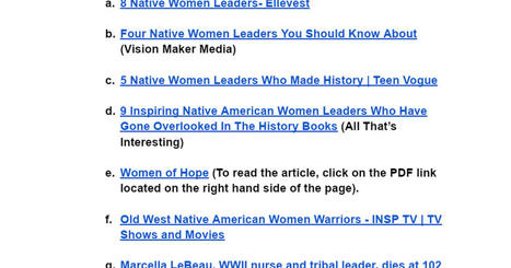 Native American Women - Google Docs | South Dakota History | Scoop.it