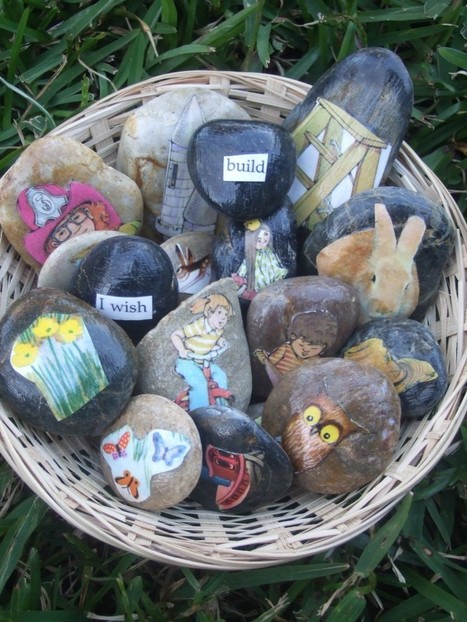 My Little Bookcase | Creating Golden Book Story Stones : A love of reading starts with one special story | Supporting Children's Literacy | Scoop.it