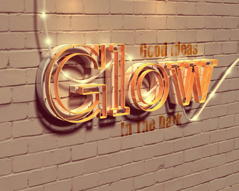 Create a Glowing 3D Photoshop Text Effect | The Official Photoshop Roadmap Journal | Scoop.it