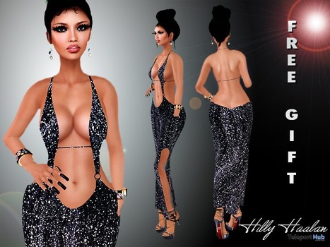 Bare Back Halter Dress Gift by Hilly Haalan Fashions | Teleport Hub - Second Life Freebies | Teleport Hub | Scoop.it