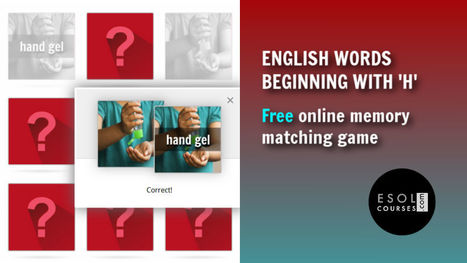 English Words That Begin With H - ESL Memory Game | English Word Power | Scoop.it