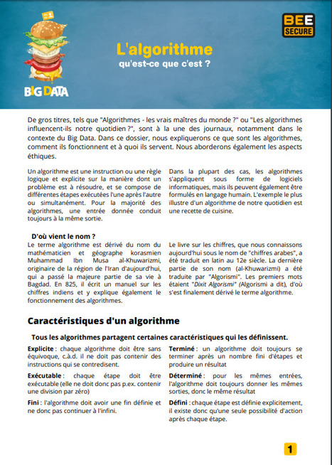 L'algorithme - qu'est-ce que c'est ? | #BigData #ICT #Ethics | 21st Century Learning and Teaching | Scoop.it