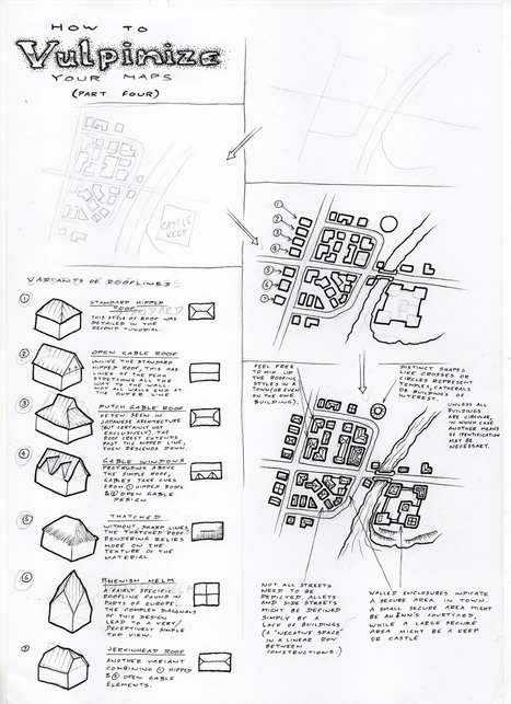 Observations of the Fox: Map Drawing Tutorial 4: Towns and Urban Areas | Drawing and Painting Tutorials | Scoop.it