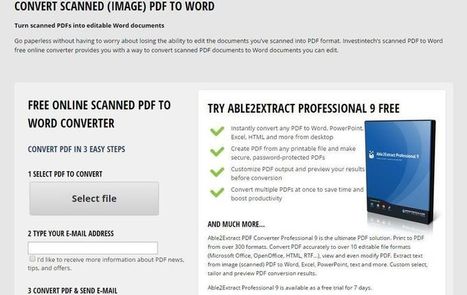 PDF to Word: utilidad web gratuita para convertir PDF a documentos editables | E-Learning, M-Learning | Scoop.it