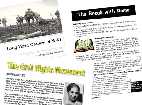 History Teacher Resources & Lesson Plans | School History | IELTS, ESP, EAP and CALL | Scoop.it