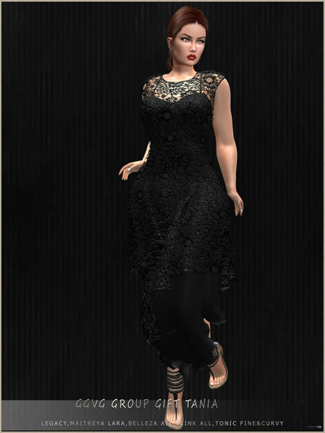 Tania Dress August 2022 Group Gift by GGVG Fashion | Teleport Hub - Second Life Freebies | Second Life Freebies | Scoop.it