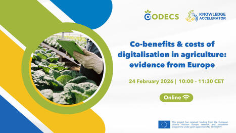 Co-benefits & costs of digitalisation in AGRICULTURE: evidence from EUROPE&nbsp; | CIHEAM Press Review | Scoop.it