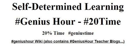Self-Determined Learning #GeniusHour - Cybraryman Internet Catalogue | Professional Learning for Busy Educators | Scoop.it