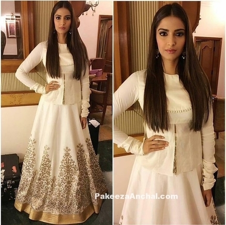 Sonam Kapoor in Rohit Bal's Designer Lehenga with Gold Embroidery | Indian Fashion Updates | Scoop.it