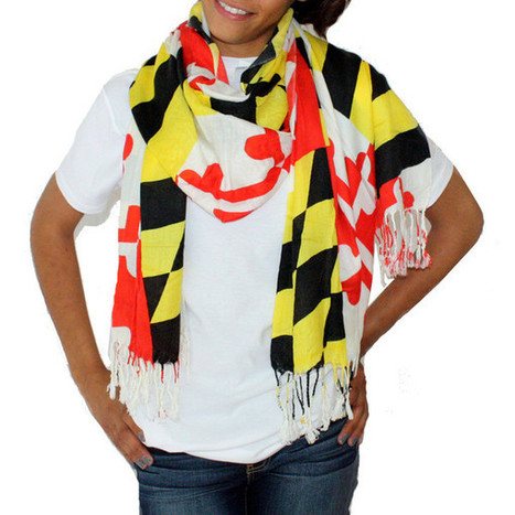 Maryland Flag / Scarf (Back- Ordered Until 12/5) | Blingy Fripperies, Shopping, Personal Stuffs, & Wish List | Scoop.it