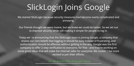 #Google rach&egrave;te #SlickLogin, la start-up &agrave; l&rsquo;origine de l&rsquo;authentification sonore | Social media | Scoop.it