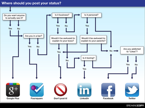 Status conscious? Check out this social media flowchart. | Time to Learn | Scoop.it