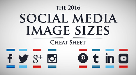 2016 Social Media Image Sizes Cheat Sheet | Outils Social Media | Scoop.it