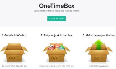 OneTimeBox: una caja de archivos para compartir sin registrarte | TIC & Educación | Scoop.it