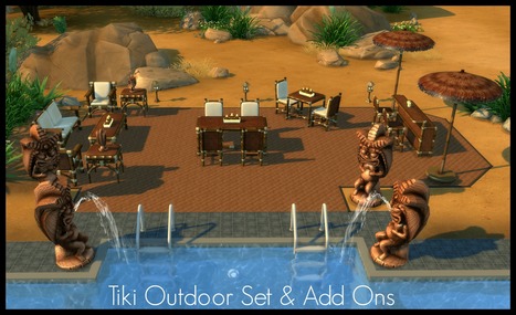 TS2 to TS4 - Tiki Outdoor Set & Add Ons << Elias (Mod The Sims) | Les Sims | Scoop.it