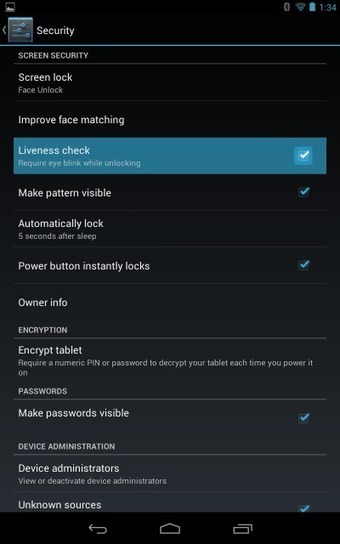 Face Unlock For Jelly Bean Adds Liveness Check - Blink To Confirm You Are Real And Not A Photo | Geeky Android - News, Tutorials, Guides, Reviews On Android | Android Discussions | Scoop.it