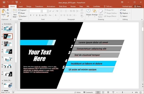 Animated Slant Design PowerPoint Template | PowerPoint presentations and PPT templates | Scoop.it